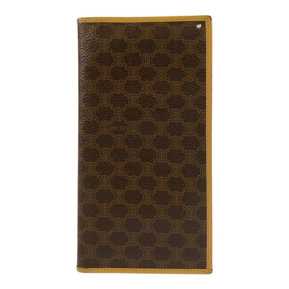Celine Macadam Brown PVC Long Wallet